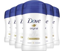 Dove Original Deodorant Stick - Anti Transpirant Deo Stick met 0% Alcohol - 48 Uur Zweetbescherming - Deodorant Vrouw - 6-Pack
