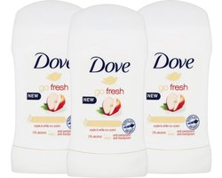 Dove Apple & White Tea Deodorant Stick - 3 x 40ml - Deodorant Vrouw
