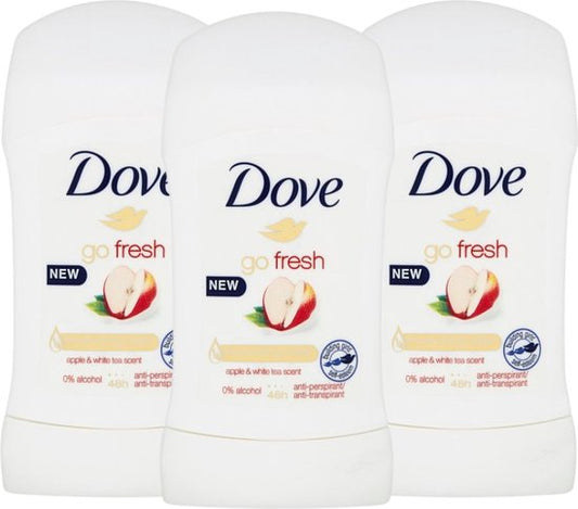 Dove Apple & White Tea Deodorant Stick - 3 x 40ml - Deodorant Vrouw