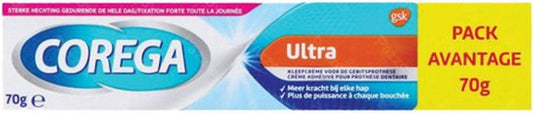 Corega Ultra Kleefcrème voor gebitsprothese (3 x 70g)