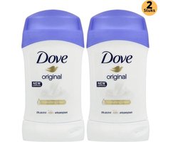 Dove Original Deodorant Stick - Anti Transpirant Deo Stick met 0% Alcohol - 48 Uur Zweetbescherming - Deodorant Vrouw - 2-Pack