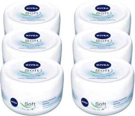 Nivea Crème Soft - Hydraterende Crème - Grootverpakking 6 x 200 ml