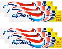 AQUAFRESH Triple Protection XL Tubes - Voordeelverpakking 6 x 125 ML
