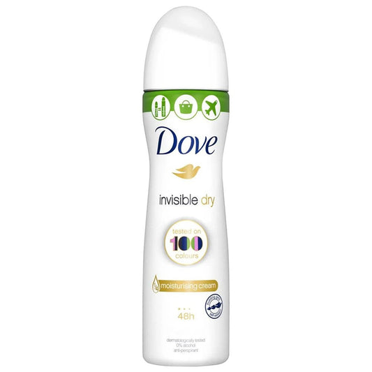 Dove - Deodorant - Spray - Compressed - Invisible Dry - 100 Colours - 75ml