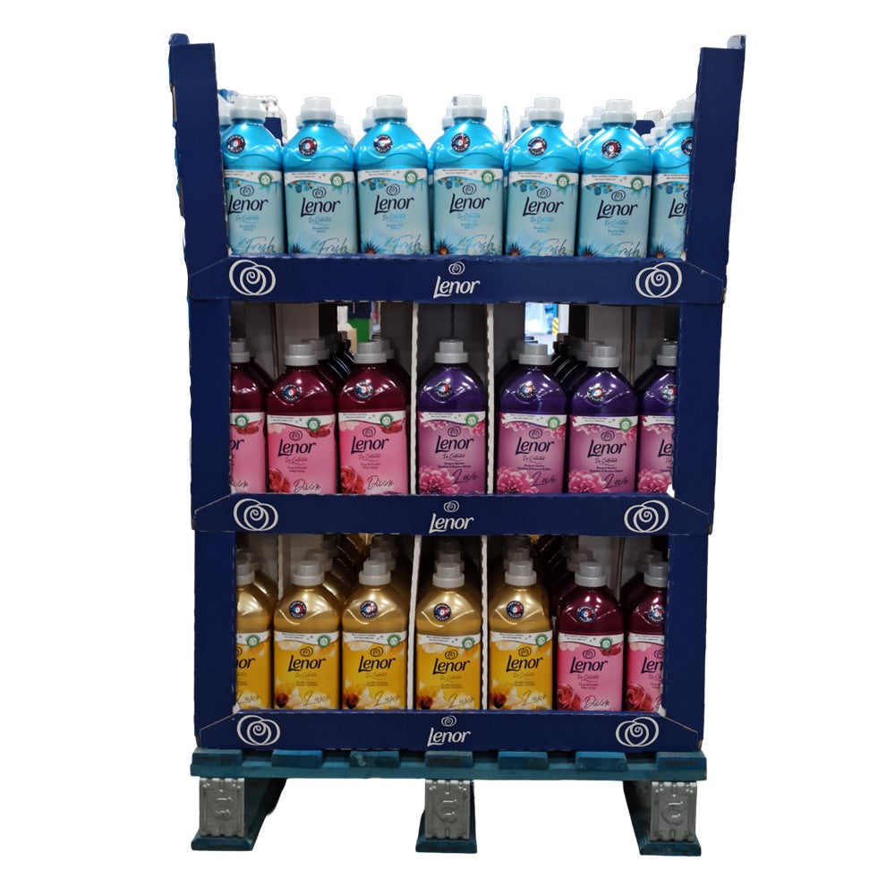 Lenor - Display - Wasverzachter - 4 Assortimenten - 60Wb/1380ml - 147 Stuks