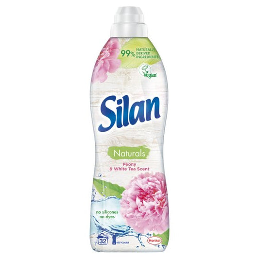 Silan - Wasverzachter - Vloeibaar - Naturals - Peony & White Tea Scent - 32Wb/800ml
