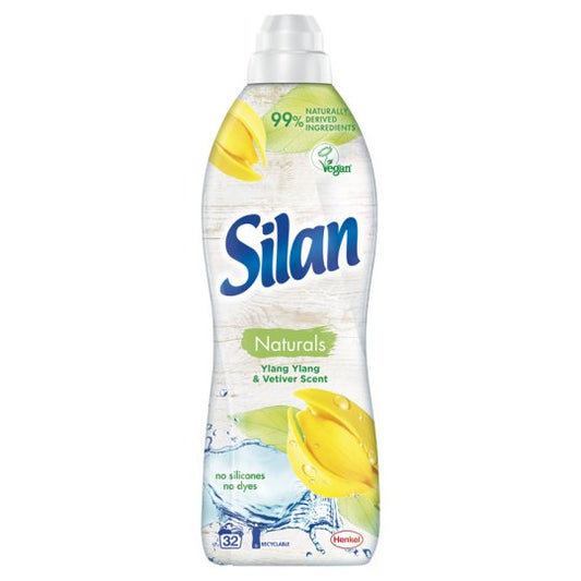 Silan - Wasverzachter - Vloeibaar - Naturals - Ylan Ylang & Vetiver Scent - 32Wb/800ml