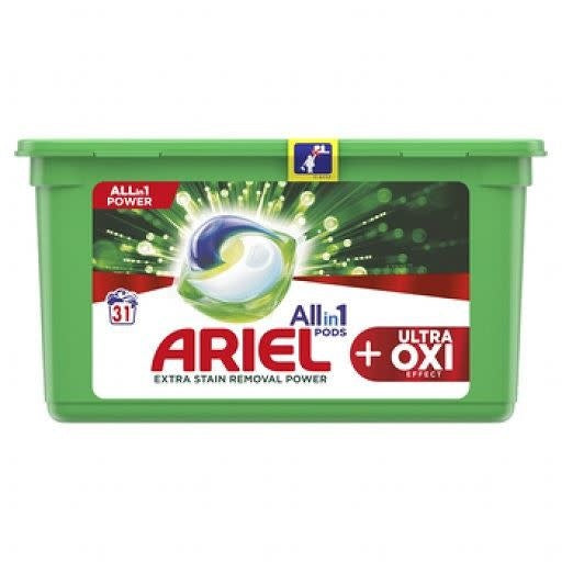 Ariel - Wasmiddel - Pods - All in 1 Pods - Ultra OXI - 31Wb/868g