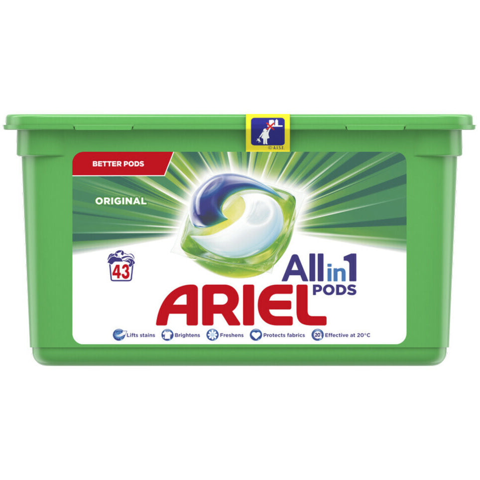 Ariel - Wasmiddel - Pods - All in 1 Pods - Original - 43Wb/1083,6g