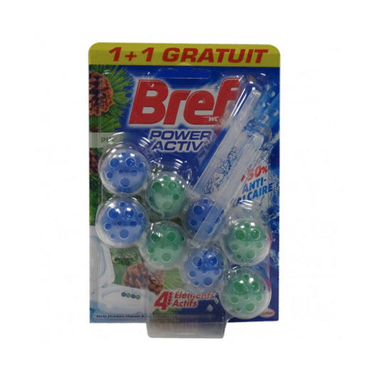Bref - Toiletblok - Power Aktiv - Pin - 2x50g