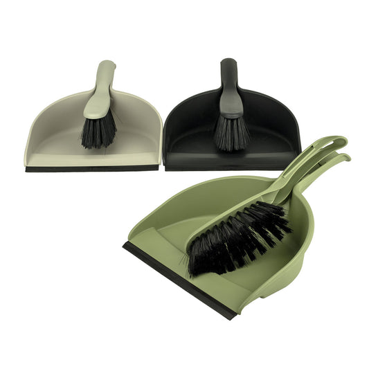 Cleany - Huishoud artikelen - Stofblik Set Compact - Multicolor - 1 Stuk