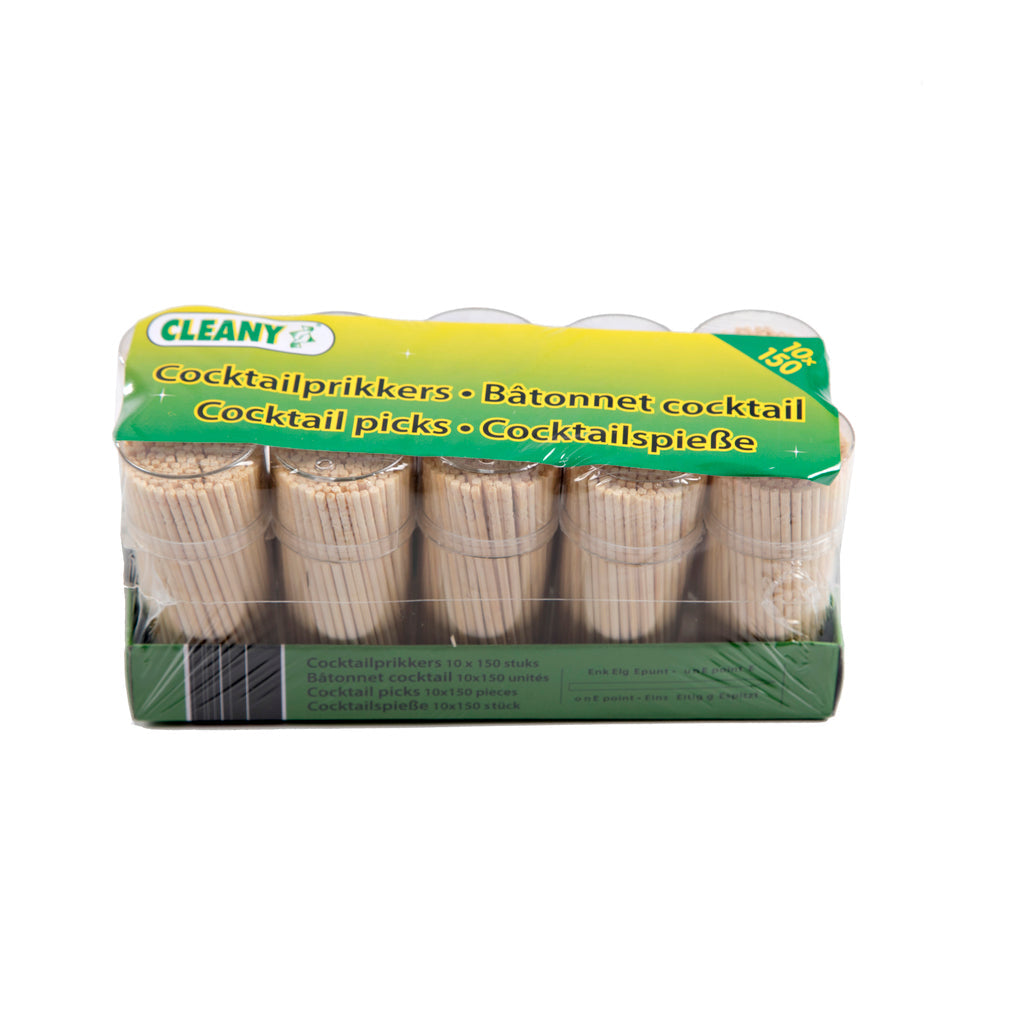Cleany - Huishoud artikelen - Cocktailprikkers - 10x150 Stuks