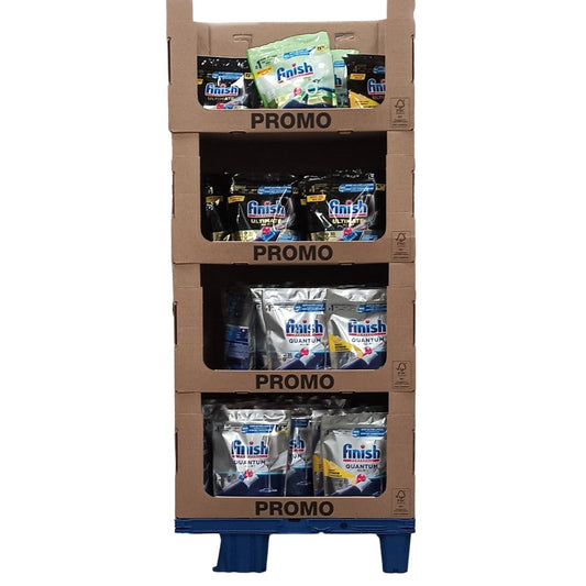 Finish - Display - Vaatwas Capsule - Quantum - 4 Assortimenten - 63 Stuks