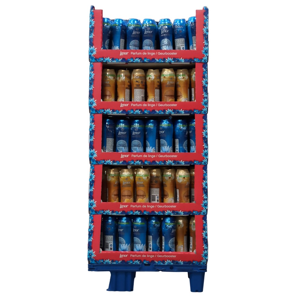 Lenor - Display - Parels - 70xOcean Escape 300g + 70xGold Orchid 300g - 2 Assortimenten - 140 Stuks