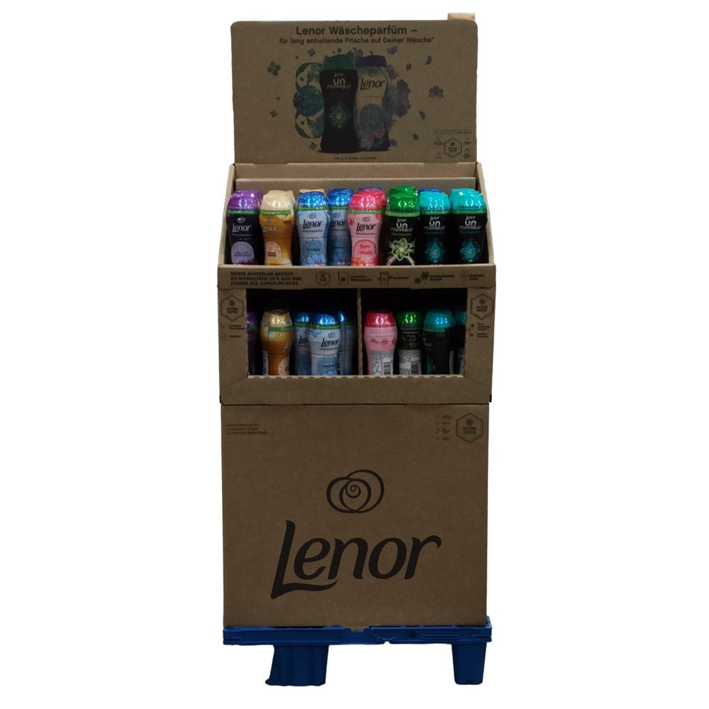 Lenor - Display - Wasparfum - Parels - 210g - 6 Assortimenten - 64 Stuks