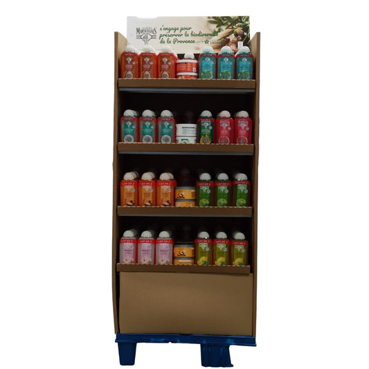 Le Petit Marseiliais - Display - 124xShampoo 2x250ml - 24xHaarmasker 300ml - 12 Assortimenten - 148 Stuks