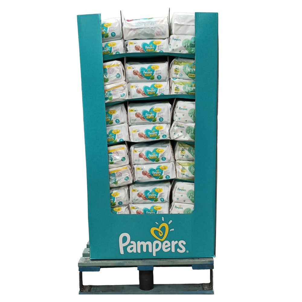 Pampers - Display - Babydoekjes - 5 Assortimenten - 516 Stuks
