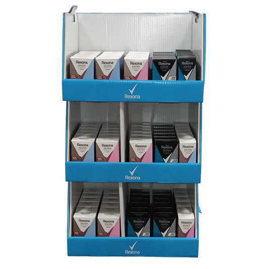 Rexona - Display - Maximum Protection Stick + Roller - 6 Assortimenten - 90 Stuks